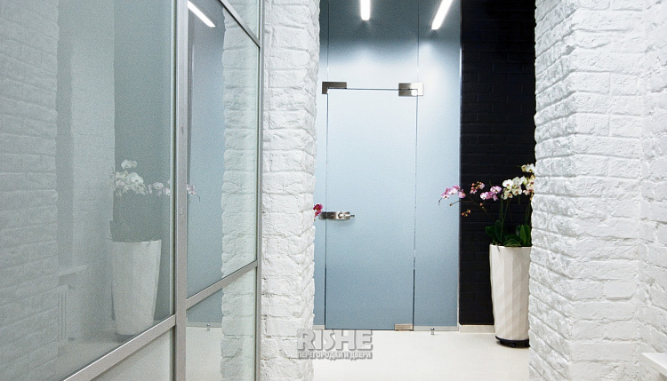 №207  # Беспрофильное остекление, . 'RISHE-С1', ^ Тонированные, ` Цельностеклянные двери.jpg